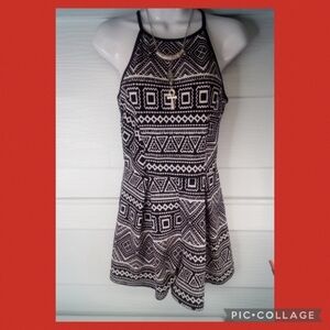 BLACK and White Romper